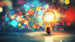 © Umnat - Conceptual light bulb representing innovative breakthroughs.