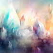 © Image Tree - watercolour crystals glowing in soft pastel hues