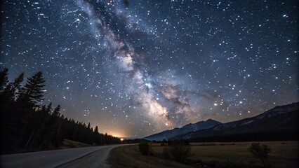 Wall Mural - *starry canvas with constellations and a sense of wonder, stellar, sparkle, constellation, space