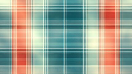 Wall Mural - colorful geometric tartan fabric pattern with clean lines and design