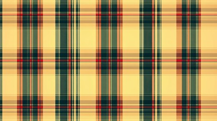 Wall Mural - green and black plaid tartan pattern on light background