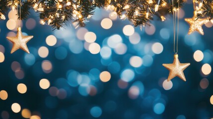 Wall Mural - bokeh glitter texture christmas abstract background