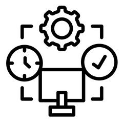 Canvas Print - Productivity Icon