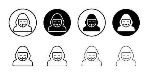 Hacker icon web design in vector