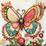 Adorable embroidery clipart