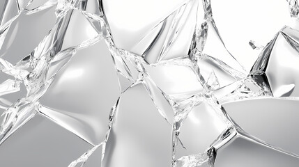 Wall Mural - generative ai on theme of beautiful texture broken glass for design natural abstract background. sha