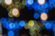 © Photo_J - Abstract colorful Bokeh lights background. Beautiful, vibrant blurry colored lights dot pattern