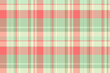 © SolaruS - Mat check texture background, duvet fabric seamless pattern. Idyllic textile tartan vector plaid in light and orange colors.