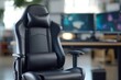 © regulator - Close-up gaming chair with abstract background