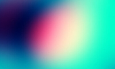 Poster - Background gradient abstract bright light, art smooth. Pink and teal retro colours.