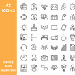 © EmBer_graphic - Zestaw ikon biuro i biznes.