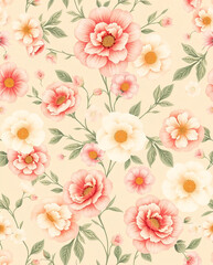  wallpaper with small flowers on the background.