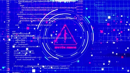 Wall Mural - computer virus, virtual cyber space malware, cybersecurity, hack, cyberattack, screen warning hacker
