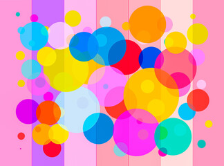 Wall Mural - colorful balloons background