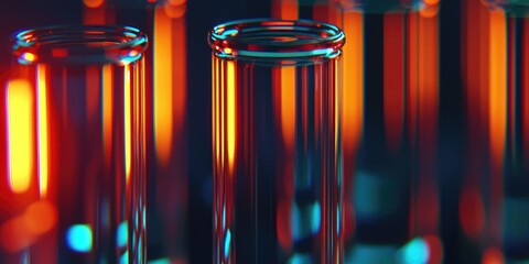 Aufkleber - science laboratory test tubes