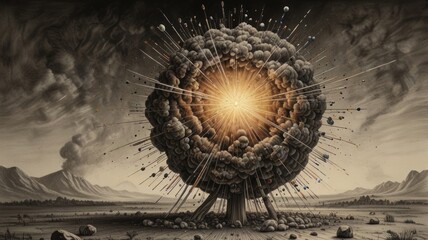 Wall Mural - cosmic explosion