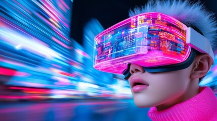 Creative Depiction of Developers Engaging with VR Technology