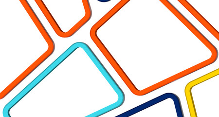 Poster - Multicolor abstract background banner of triangles , all the colors of the rainbow PNG