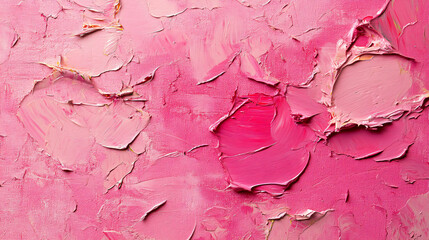 Poster - Textured pink impasto paint adds depth and artistic flair to a variety of design projects