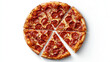 © Master old - Pizza, Pepperoni Pizza, White Background, Directly Above, Cut Out