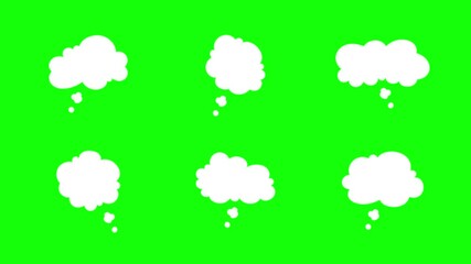 Wall Mural - speech bubble animation for text. chat popup for comments, posts, comics. message template for expla