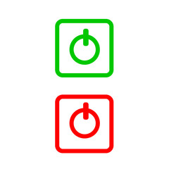 Wall Mural - switch button icons
