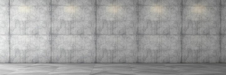 Glued poster mockup on textured concrete wall with blank space for design presentation, concrete, texture, display
