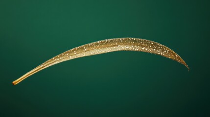 Fototapete - A delicate, elongated object with a shimmering surface, possibly a leaf or a seed.