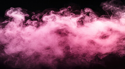 Aufkleber - Abstract pink smoke patterns on a black background, perfect for backgrounds and textures