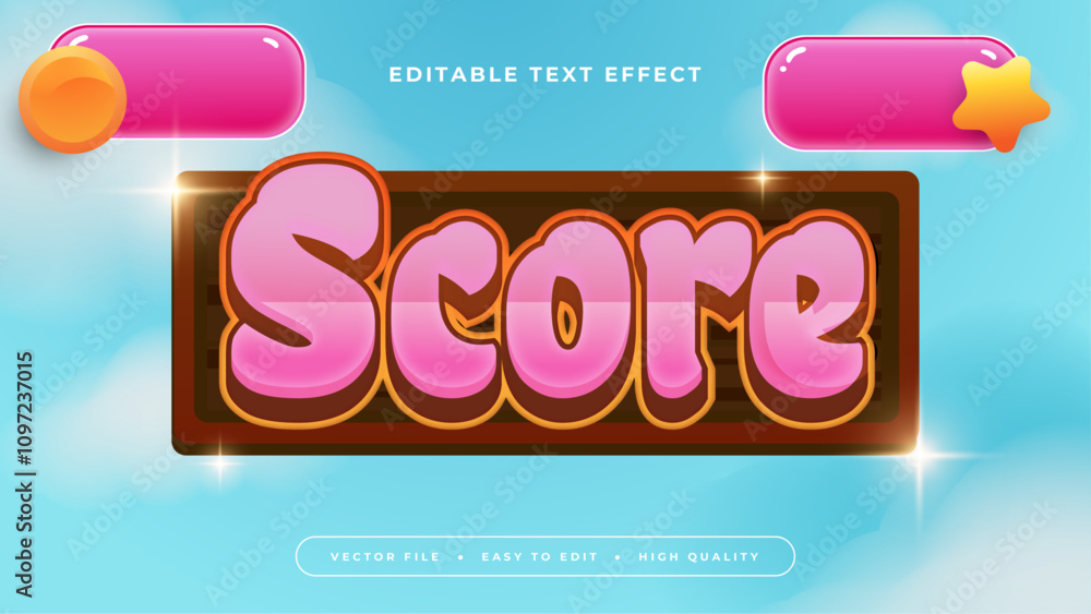 Game Text Effect. Design for Gaming, Play, Arcade, Console, Video Game ...