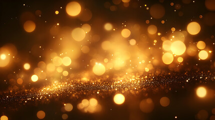 Wall Mural - Golden Glitter Abstract Background