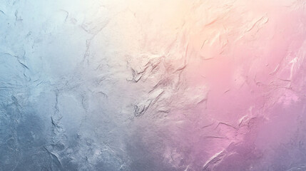 Fototapete - Pearlescent surface with an iridescent effect, transitioning from cool blue to warm pink tones, creating a visually appealing abstract backdrop