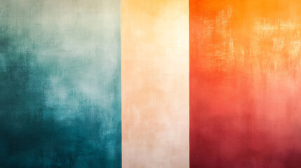 Fototapete - Vibrant abstract background with a turquoise to orange color gradient, perfect for graphic design projects