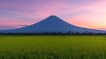 Wall Mural - Majestic Mount Mayon at Sunrise 