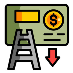 Wall Mural - Bond Ladder Icon