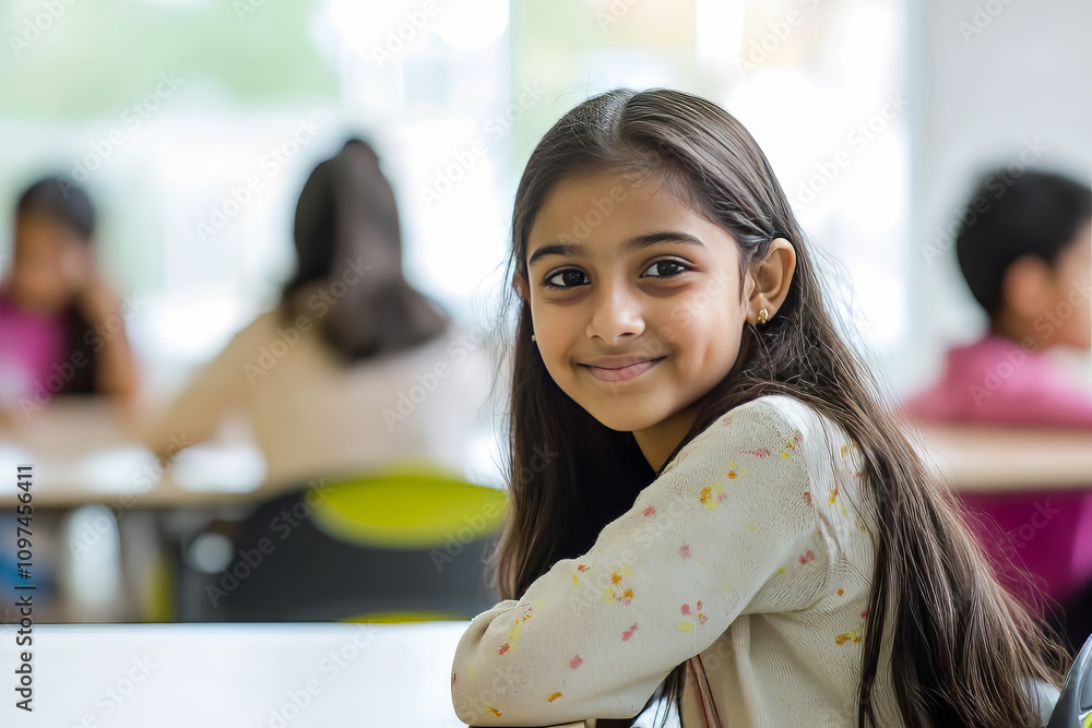 portraitphoto-of-a-11-year-old-indian-girl-in-a-modern-classroom