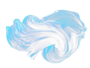 Wall Mural - Abstract blue swirling fluid form.