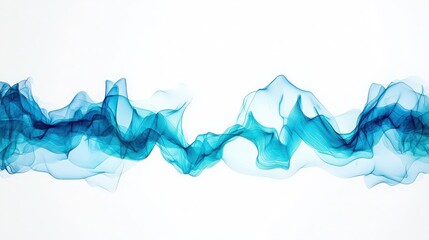 Wall Mural - Abstract Blue Waves