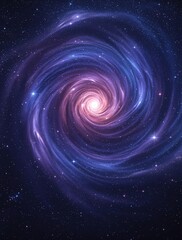 Wall Mural - celestial landscape with shimmering stars and galaxies, vastness, space