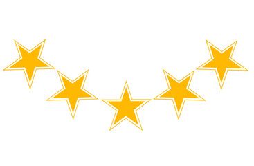 Wall Mural - set of golden stars