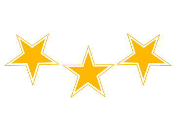 Wall Mural - set of golden stars