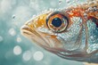 © CStock - Fish close-up with water bubbles, focusing on scales and textures,