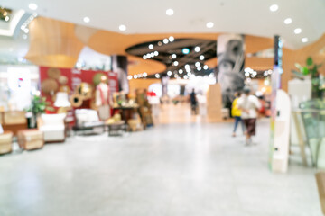 Wall Mural - abstract blur and defocused luxury shopping mall and retail store for background