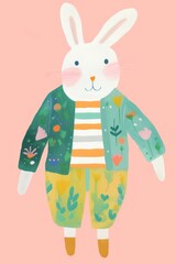 Wall Mural - rabbit cute representation creativity.
