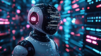 Futuristic Robot: AI Communication in a Digital World