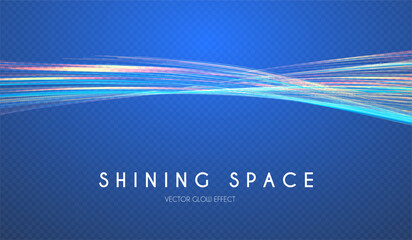 Wall Mural - Motion light effect. Shining magic background and liquid speed light