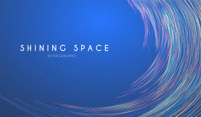 Wall Mural - Motion light effect. Shining magic background and liquid speed light