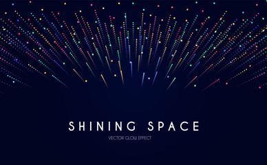 Wall Mural - colorful explosion. motion light and bokeh effect. holiday and party design. fireworks. hyperjump