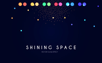 Wall Mural - bokeh colorful light effect. blur light design. confetti and holiday firecracker rainbow color effec