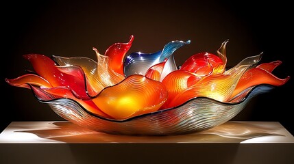 Wall Mural - Artistic glass bowl